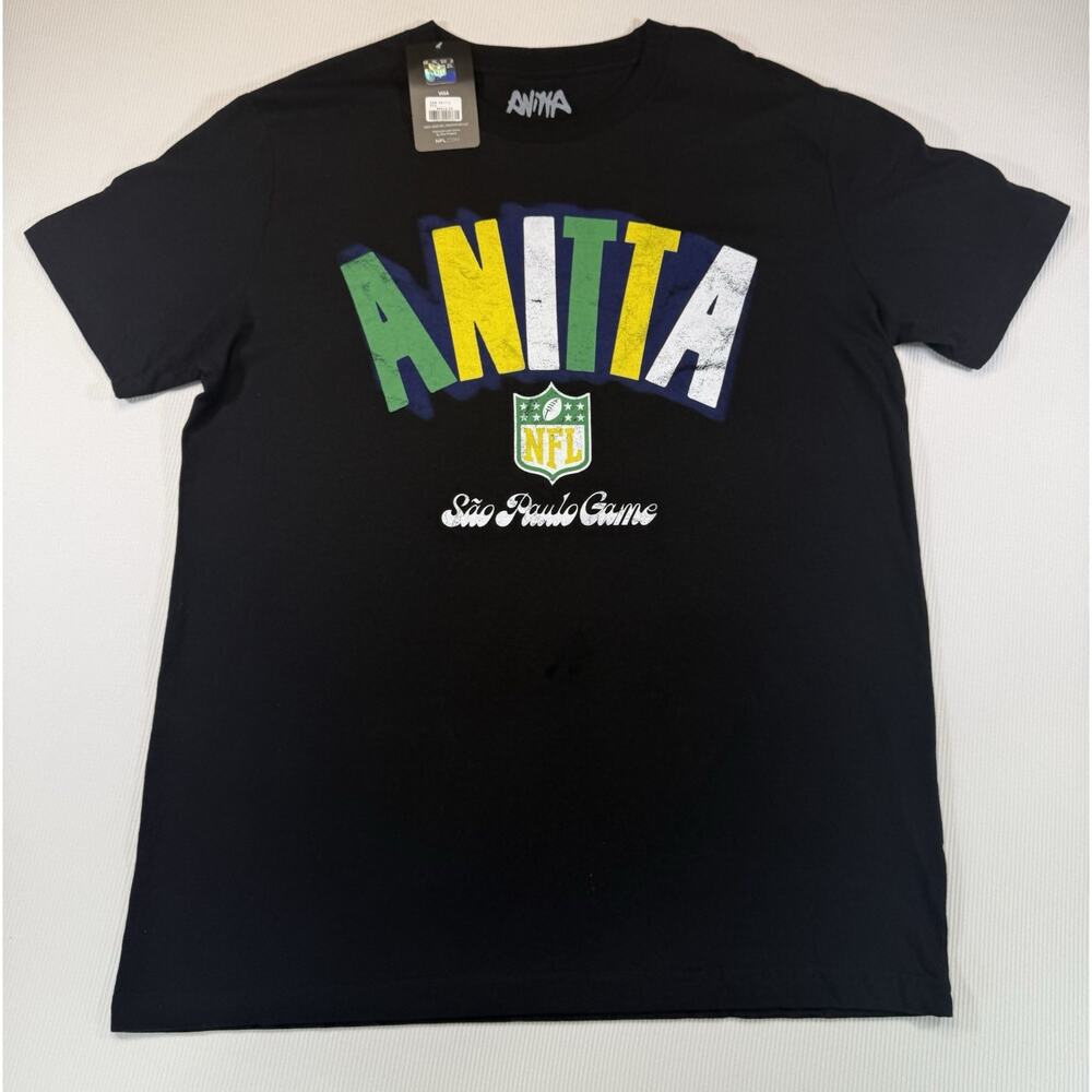 NFL São Paulo Game ANITA T Shirt Mens Large NWT Brazil Event Tee